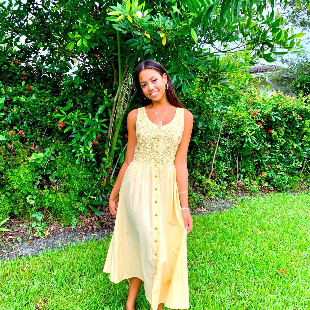 By Together, Amazing Sunbeam yellow midi dress